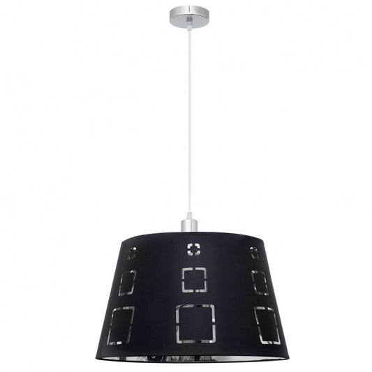 Colgante Celaya moderno Fabrilamp / Abrila diseño calado negro ref 122194009