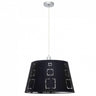 Colgante Celaya moderno Fabrilamp / Abrila diseño calado negro ref 122194009