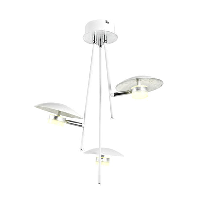 Lámpara Ciudad Del Cabo fabricada en Metal color Blanco-Plata