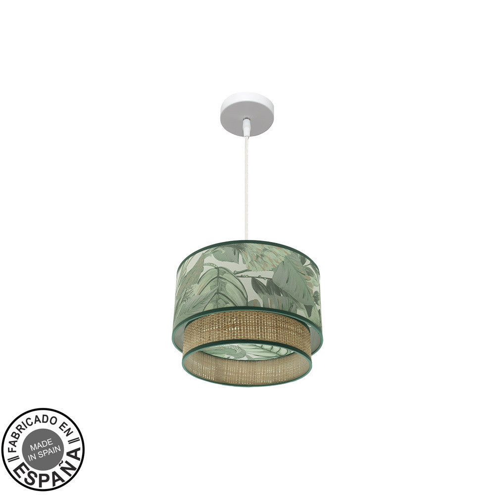Colgante Congo hoja verde natural Fabrilamp / Abrila 224993001