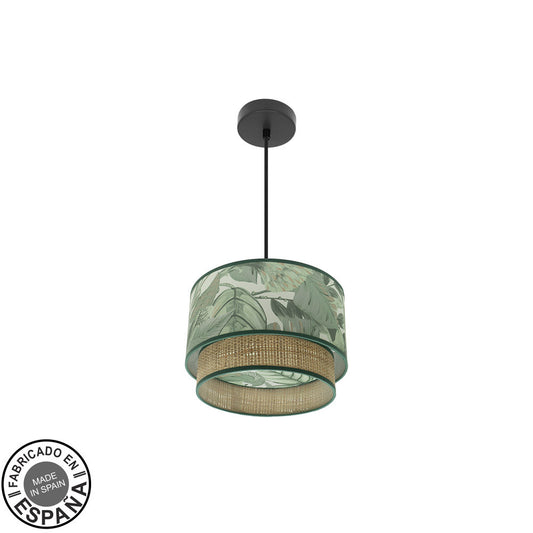 Lámpara Colgante CONGO Hoja Verde Fabrilamp / Abrila 224993009