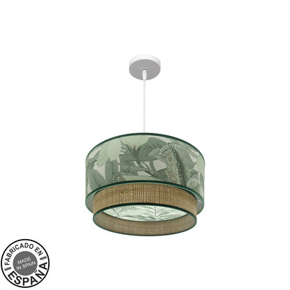 Colgante Congo Moderno Hoja Verde Fabrilamp / Abrila 224994001