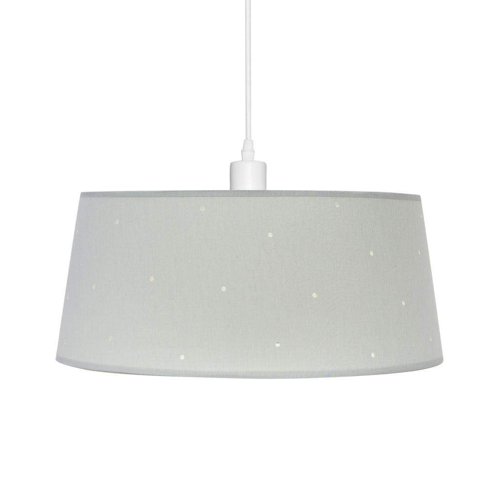Colgante Consciencia fabricado en Metal y Textil color Gris