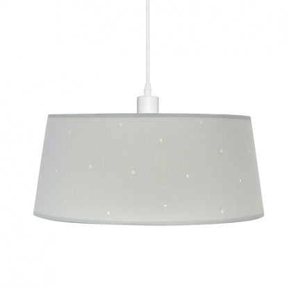 Colgante Consciencia fabricado en Metal y Textil color Gris