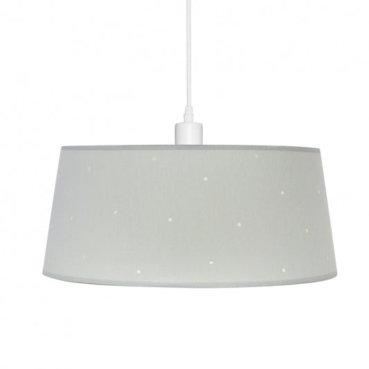 Colgante Consciencia fabricado en Metal y Textil color Gris