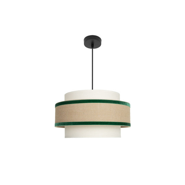 Colgante Cornalina Beis/Verde - Fabrilamp / Abrila - 246994006 - LUZGURÚ