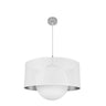 Lámpara colgante Cosmico Fabrilamp Abrila níquel y plata, Ref. 194295001