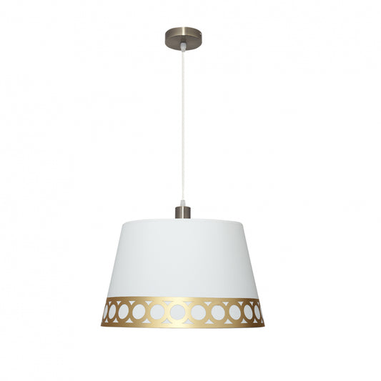 Colgante Dalia Clásico Blanco y Oro Fabrilamp / Abrila Ref. 114894029