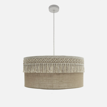 Lámpara Colgante Ekaterina 60 cm 3xE27 Tela Saco Fabrilamp - imagen 3 | Fabrilamp / Abrila · Ref. 188296001