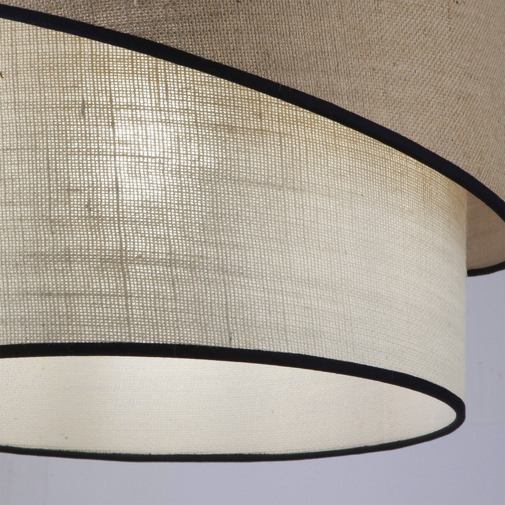 Colgante Elian Marrón-Beige AJP/Alemar (Ref. 11454): Dimensiones detalladas.  Elegancia moderna, envío rápido y garantía de calidad. LuzGuru.com
