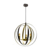 Colgante Encaje 3 Luces Marrón Oro Fabrilamp / Abrila 157193077