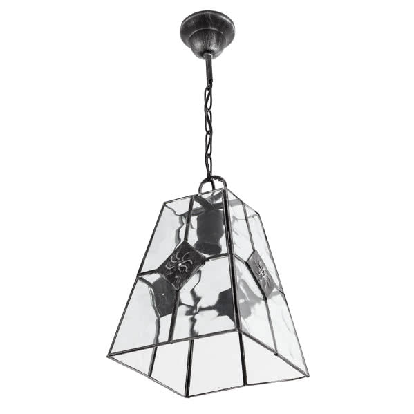 Lámpara Colgante Estepa 20x20 cm Plata Envejecida Fabrilamp - vista principal | Fabrilamp / Abrila