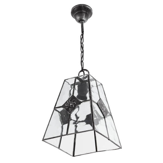 Lámpara Colgante Estepa 20x20 cm Plata Envejecida Fabrilamp - vista principal | Fabrilamp / Abrila