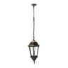 Colgante Exterior Clásico Regulus Negro y Oro Fabrilamp / Abrila ref. 149791016