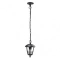 Colgante exterior Alnilan negro de Fabrilamp, resistente al agua IP44, ideal para terrazas y porches. luzguru.com