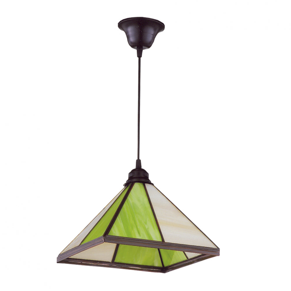 Farol Colgante Pirámide Pistacho Fabrilamp / Abrila 1.975-PISTACHO
