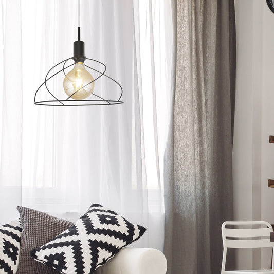 Colgante Farrel Negro AJP / Alemar 10998 - luzguru.com