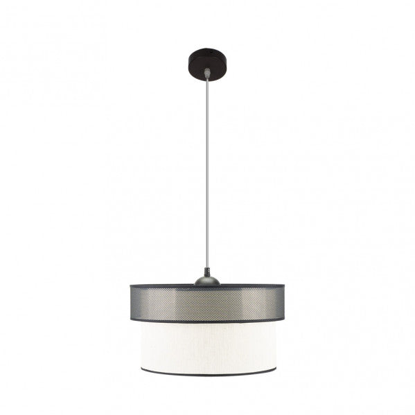 Lámpara Colgante Felix 40 cm Negro y Blanco E27 Fabrilamp