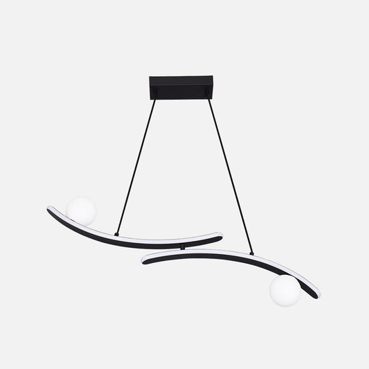 Lámpara Colgante LED Fermoselle Fabrilamp / Abrila diseño negro, referencia 255193009