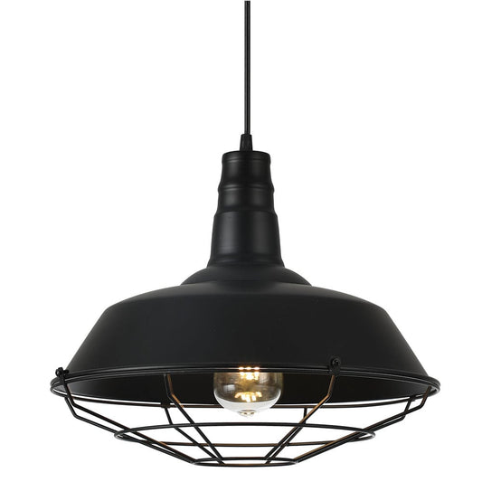 Colgante Flamenco fabricado en Metal color Negro, ideal para iluminar tu hogar