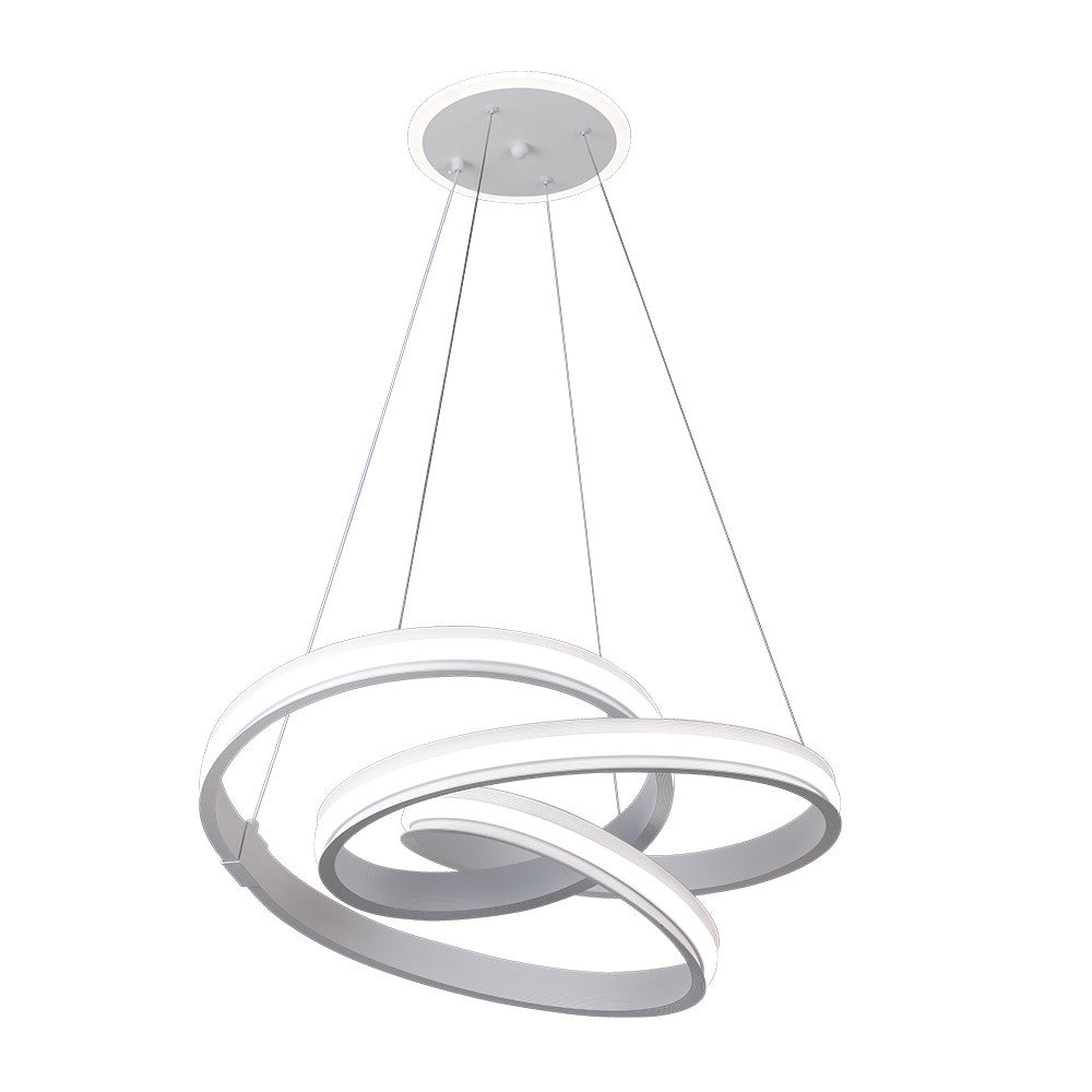 Colgante Free Blanco LED Fabrilamp / Abrila 250092001 con luz ambiente regulable