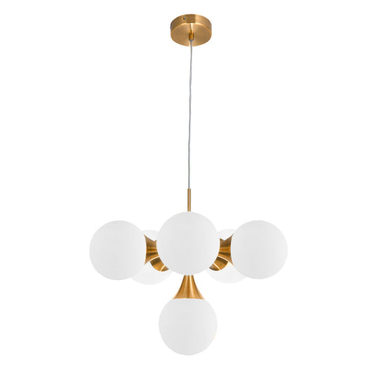Lámpara Colgante Frey Oro y Cristal Fabrilamp / Abrila 142896029