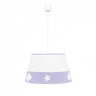Lámpara Colgante Infantil Galaxia Lila Fabrilamp / Abrila Ref. 116393519 para habitación de niños.