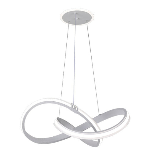 Lámpara Colgante LED Glow 129W Blanco con Mando Fabrilamp - vista principal | Fabrilamp / Abrila