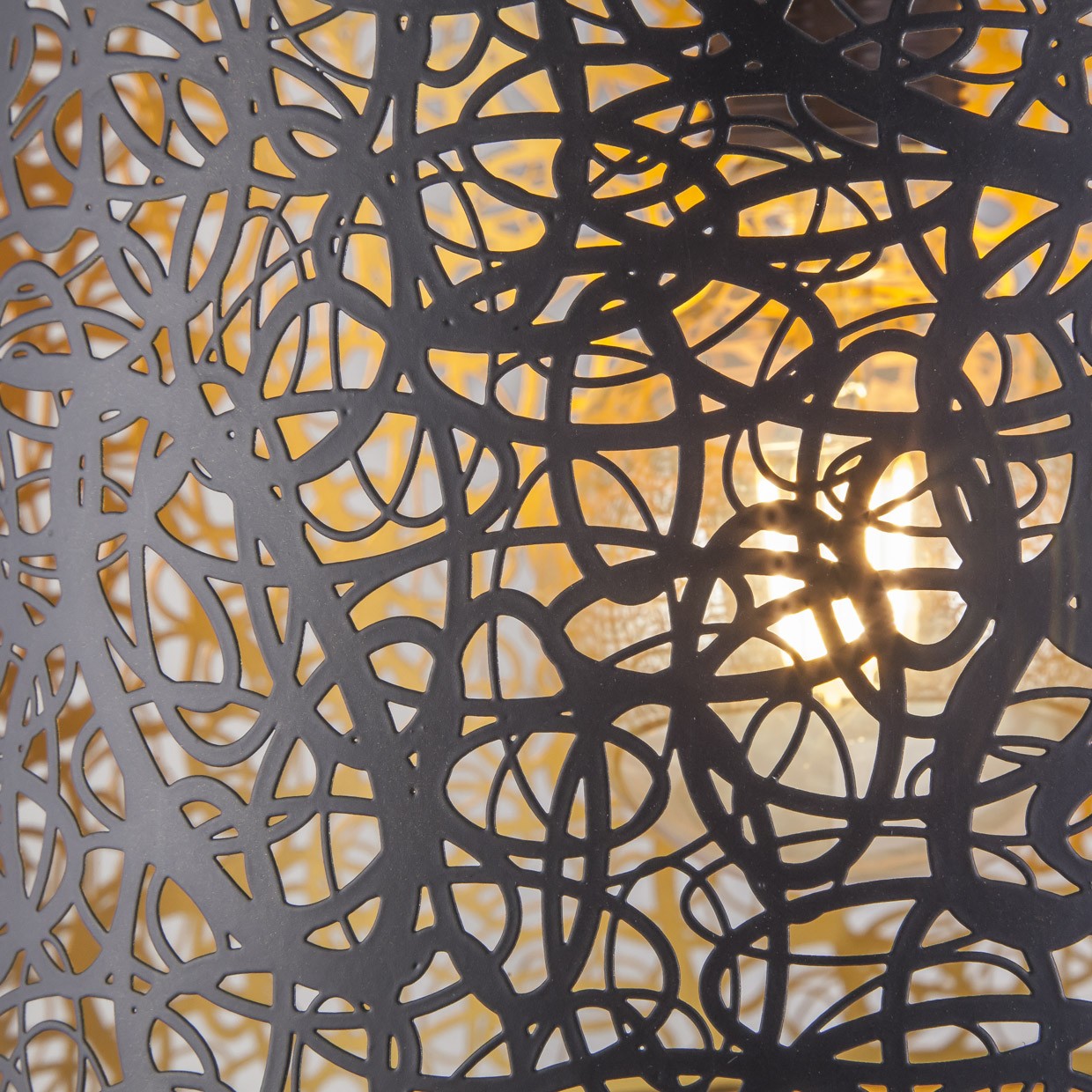 Medidas Colgante Grasse Negro-Oro AJP/Alemar (Ref. 10824) - LuzGuru
