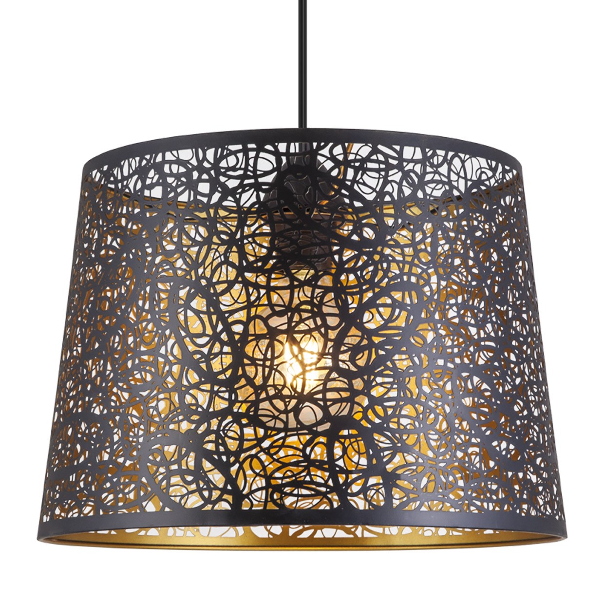 Colgante Grasse Negro-Oro AJP/Alemar Ref. 10824 - Medidas: [Insertar medidas aquí]
