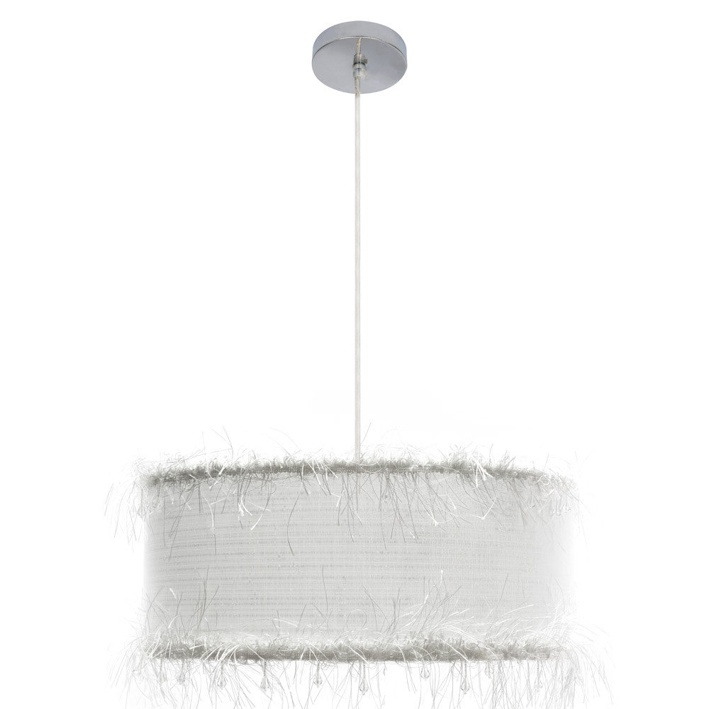 Colgante Hilos Textil Blanco Vintage Fabrilamp / Abrila 117595001