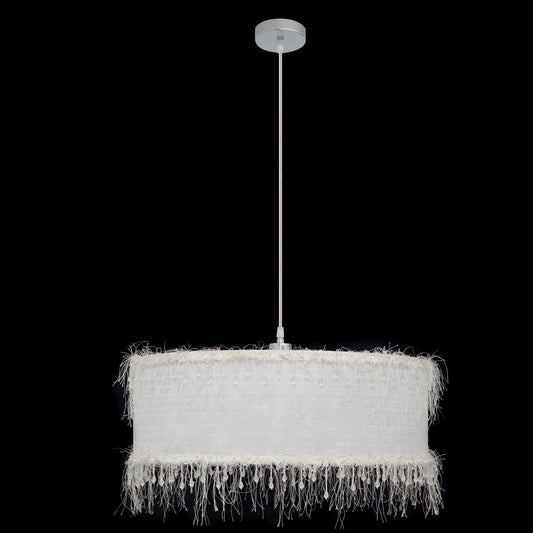 Colgante Hilos fabricado en Textil color Blanco