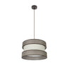 Colgante Home Moderno Fabrilamp / Abrila Textil Marrón Beige Ref. 175594002