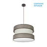 Colgante Home Marrón y Beige Fabrilamp / Abrila 175595002