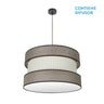 Colgante Home Marrón y Beige Fabrilamp / Abrila 175596002