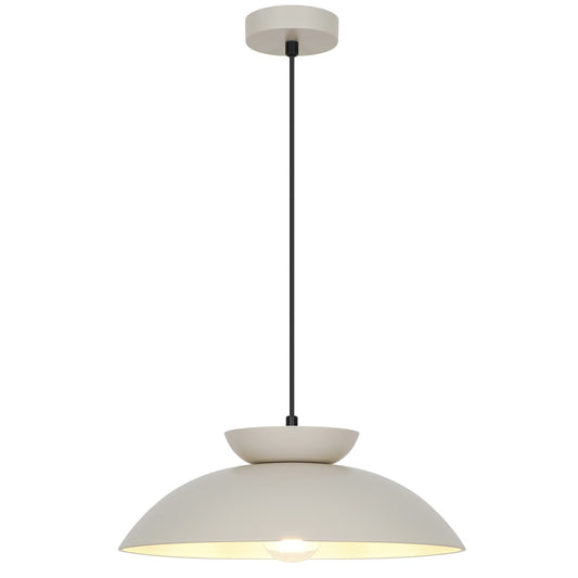 Lámpara Colgante IDEA Beige 60W E-27 Metal Alemar - vista principal | AJP / Alemar