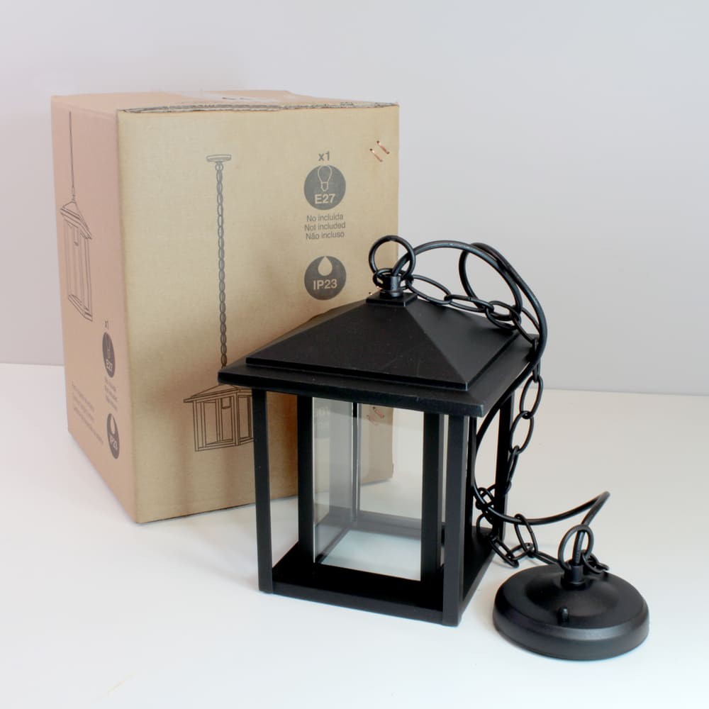 Lámpara Colgante de Exterior Ronda IP23 Negro CristalRecord - imagen 3 | CristalRecord