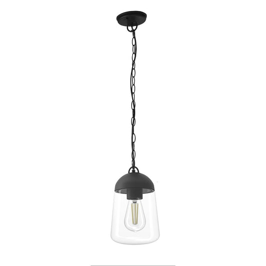 Lámpara Colgante de Exterior Nera IP44 1xE27 Negra Cristal CristalRecord - vista principal | CristalRecord
