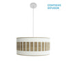 Colgante Ivanna 2xE27 Blanco/Madera Clara Fabrilamp - SKU 188495085