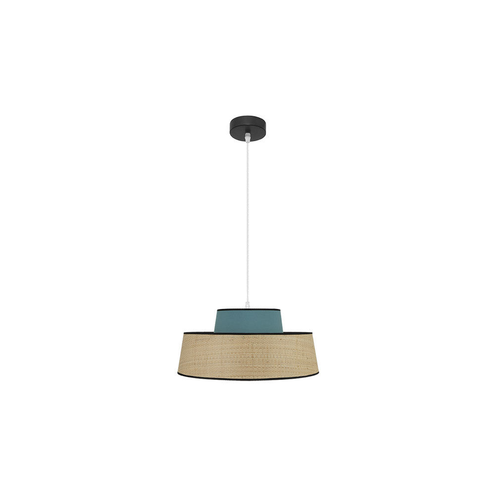 Colgante Jia Natural y Turquesa Fabrilamp / Abrila 177794048