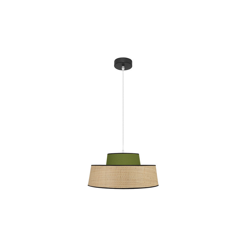Colgante Jia Natural y Verde Fabrilamp / Abrila 177794006, diseño moderno y elegante