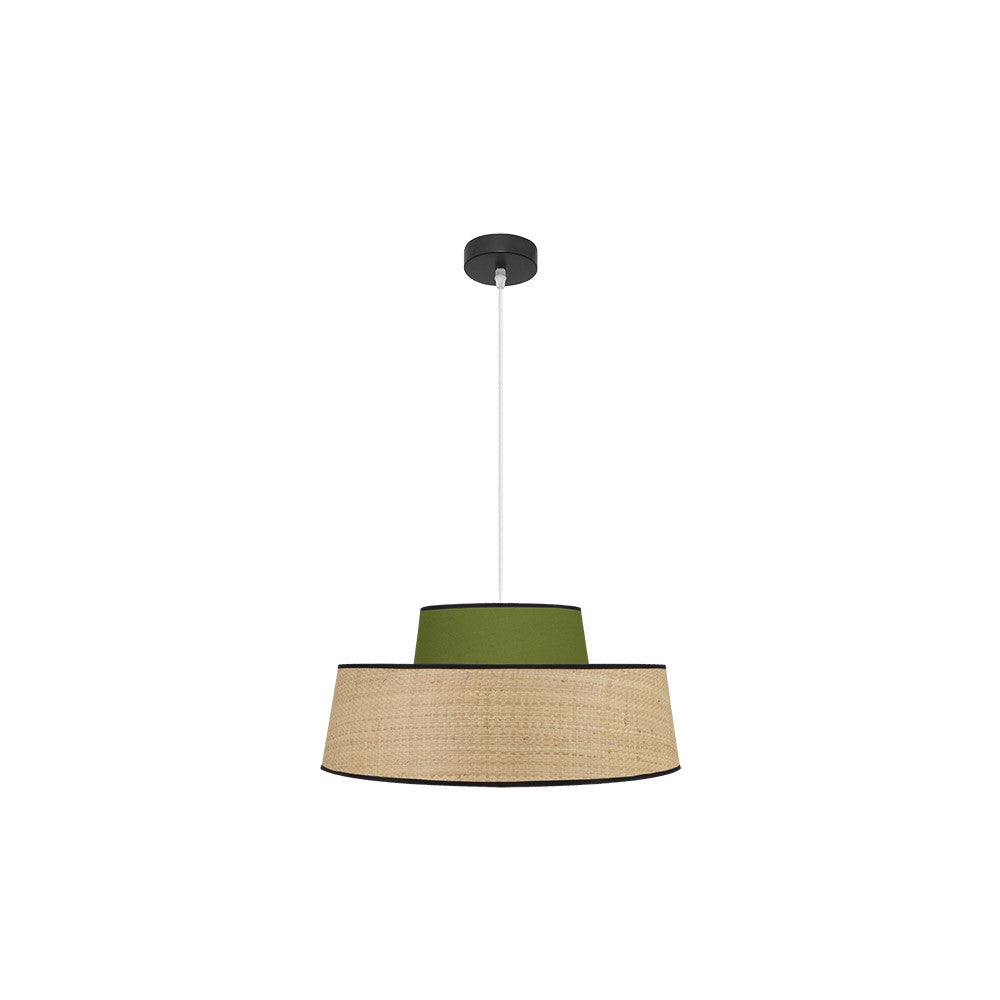 Colgante Jia Natural/Verde Moderno Fabrilamp / Abrila ref. 177795006