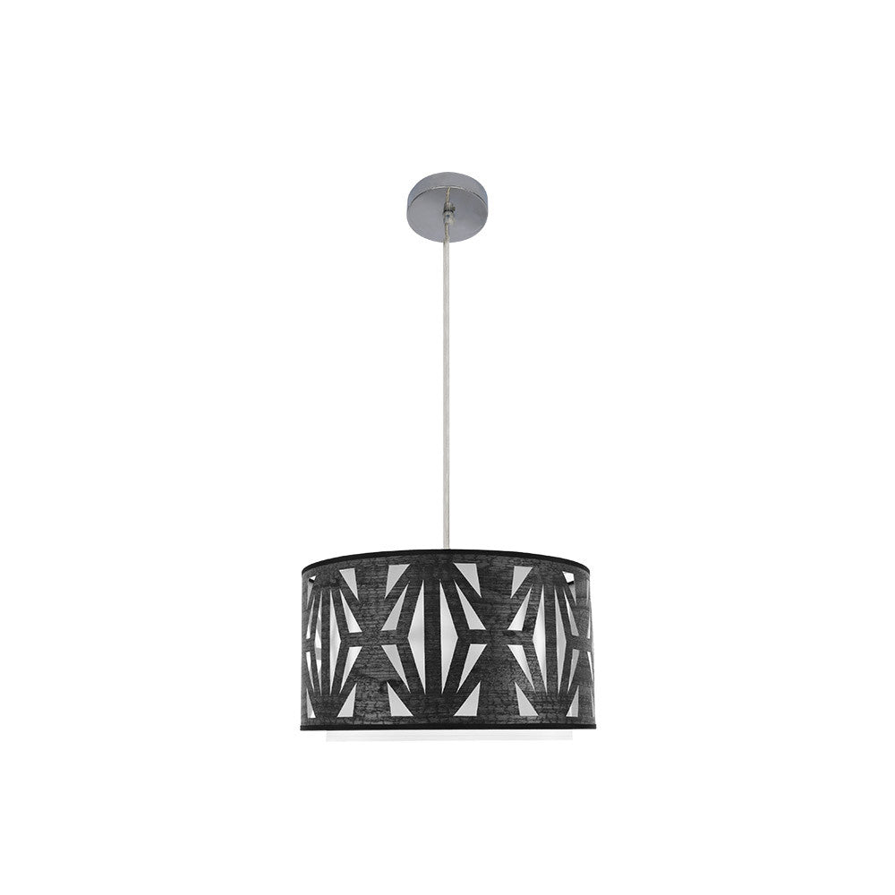 Colgante Katerina Diseño Calado Madera Negra Fabrilamp / Abrila 177994009