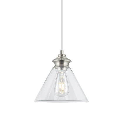 Colgante Keta 10203 Niquel Satinado Transparente - AJP / Alemar - luzguru.com