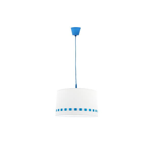 Colgante Lacito Azul para habitación infantil, Fabrilamp, luzguru.com