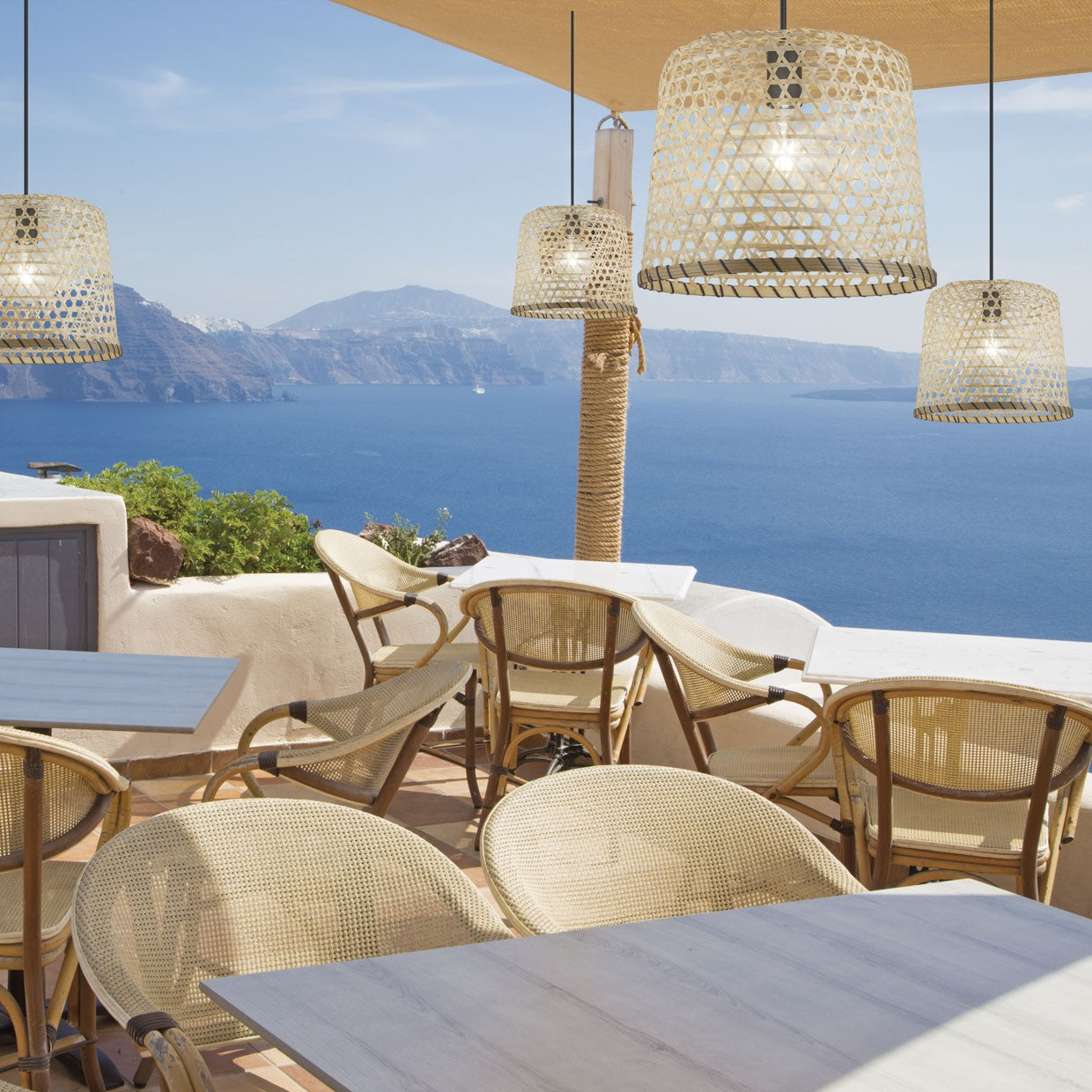 Colgante Lagoa Bambu Natural AJP/Alemar (Ref. 10746) - Medidas detalladas. Iluminación elegante para tu hogar. luzguru.com
