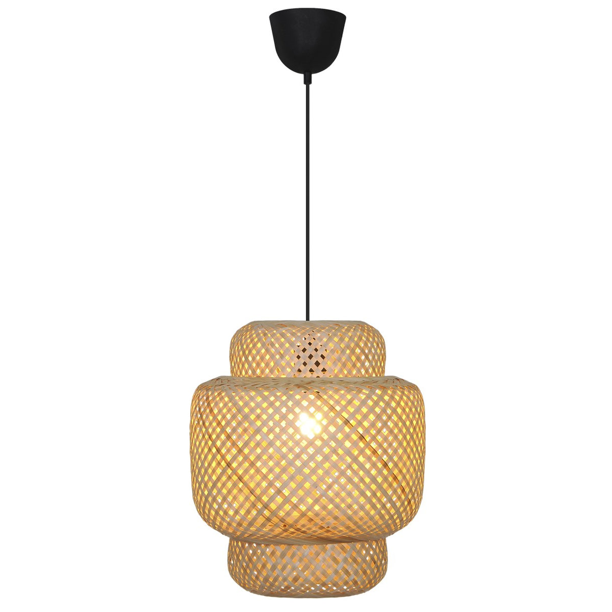 Lámpara Colgante Lark Bambú Natural 60W E-27 AJP - vista principal | AJP / Alemar