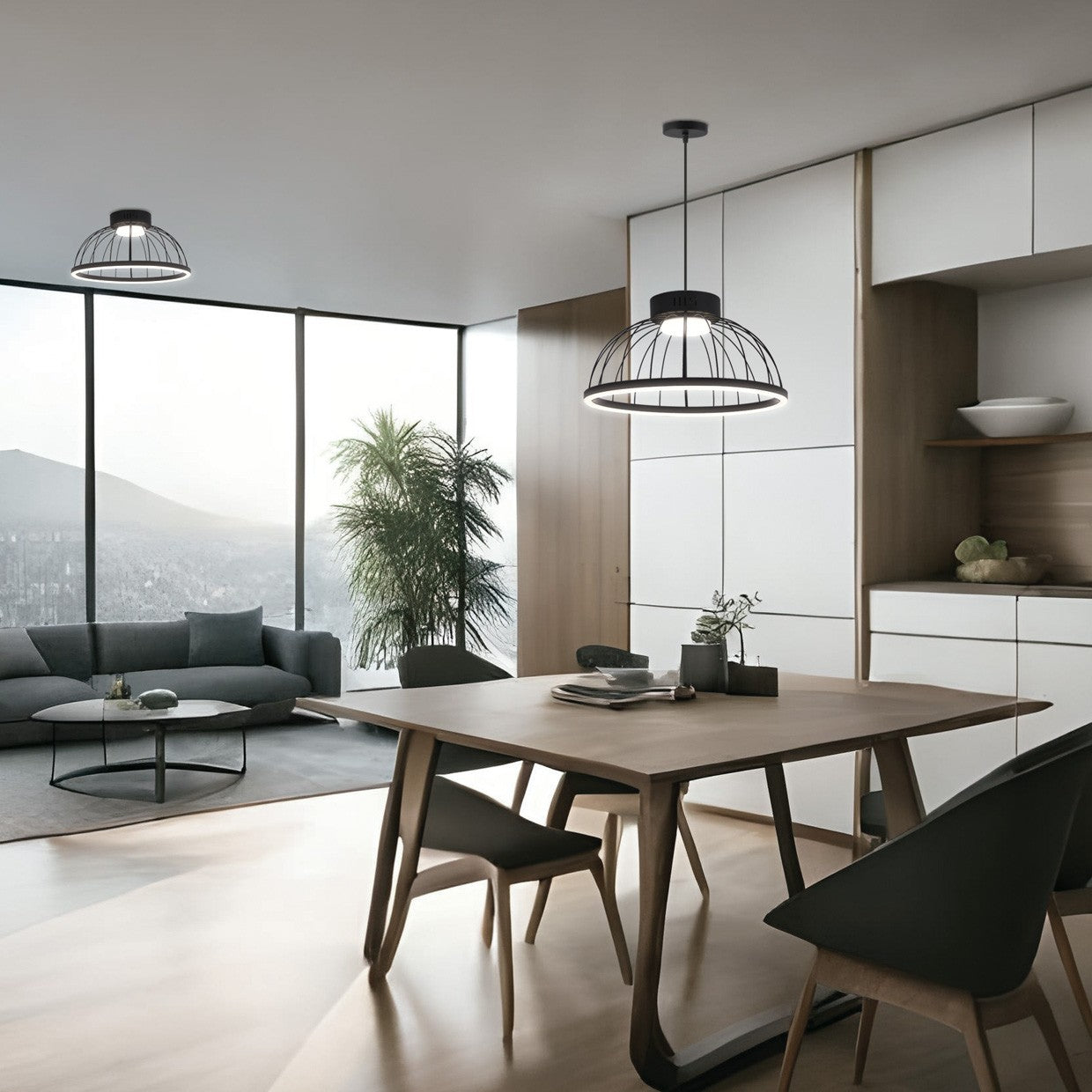 Medidas Colgante LED Tilda Negra 30W AJP/Alemar Ref. 11811 - luzguru.com
