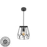Colgante Lente Negro Fabrilamp / Abrila 221192009, diseño vintage boho chic