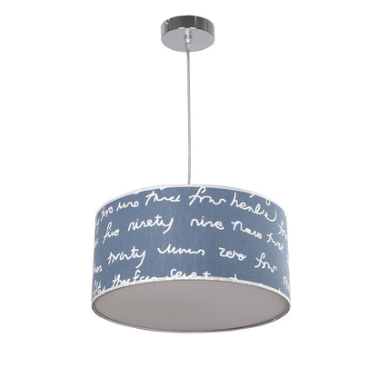 Colgante Infantil Letters Azul Fabrilamp / Abrila 076093508